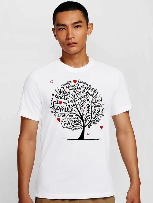 men white round neck regular fit t-shirt - 21841609 - Very Small Image - 1