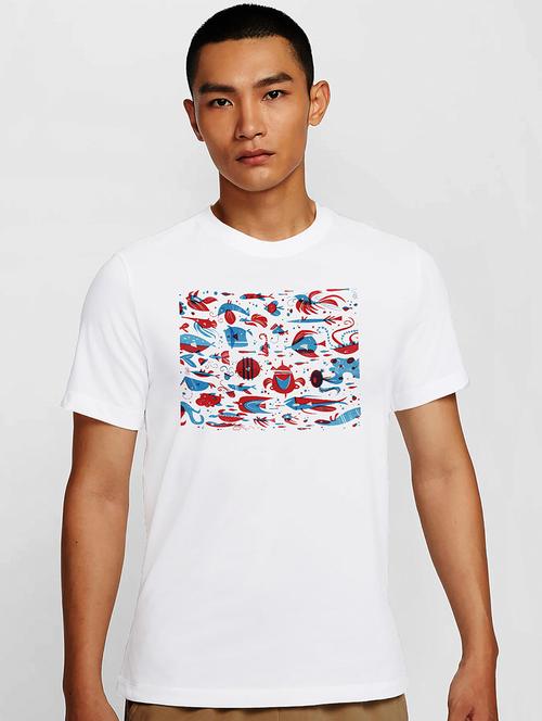 men white round neck regular fit t-shirt - 21841627 - Very Small Image - 1
