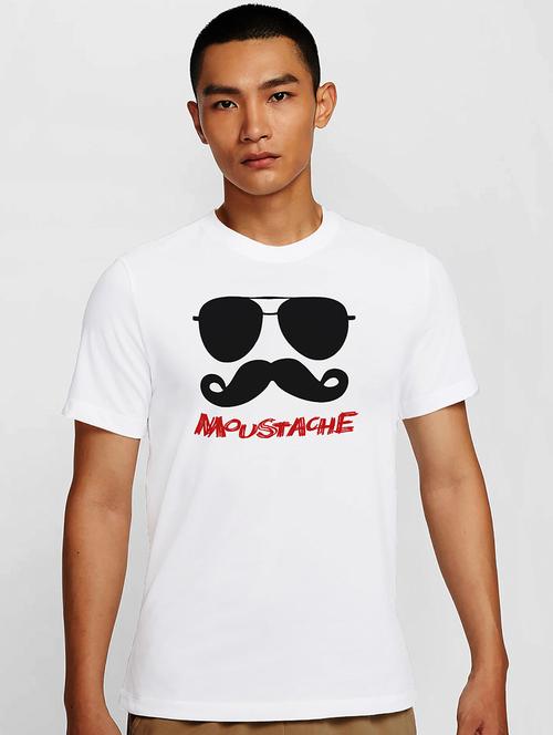 men white round neck regular fit t-shirt - 21841669 - Very Small Image - 1