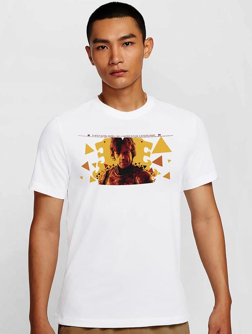 men white round neck regular fit t-shirt - 21841717 - Very Small Image - 1