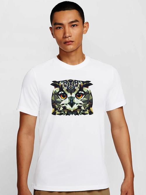 men white round neck regular fit t-shirt - 21841745 - Very Small Image - 1