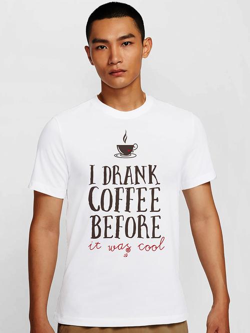Men White Round Neck Regular Fit T-shirt - 21841816 - Very Small Image - 1