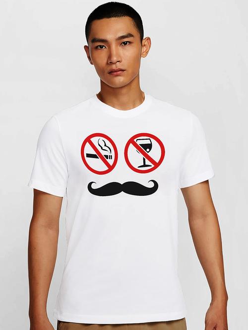 men white round neck regular fit t-shirt - 21841980 - Very Small Image - 1