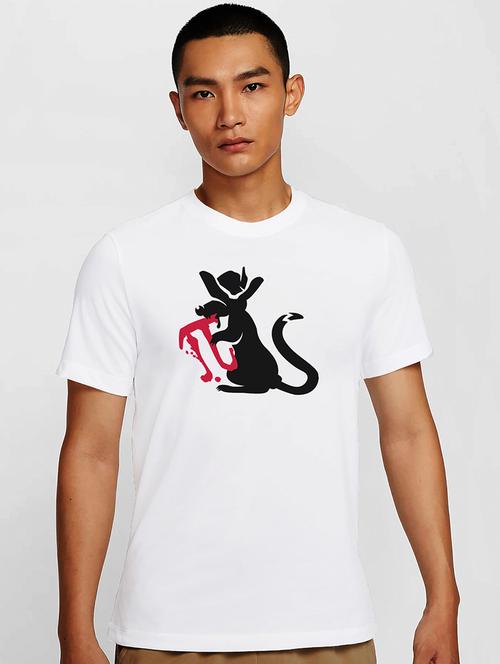 men white round neck regular fit t-shirt - 21841995 - Very Small Image - 1