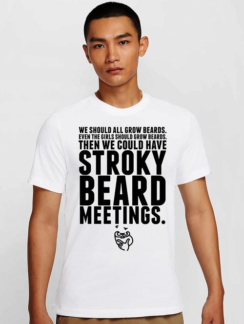 men white round neck regular fit t-shirt - 21842056 - Very Small Image - 1