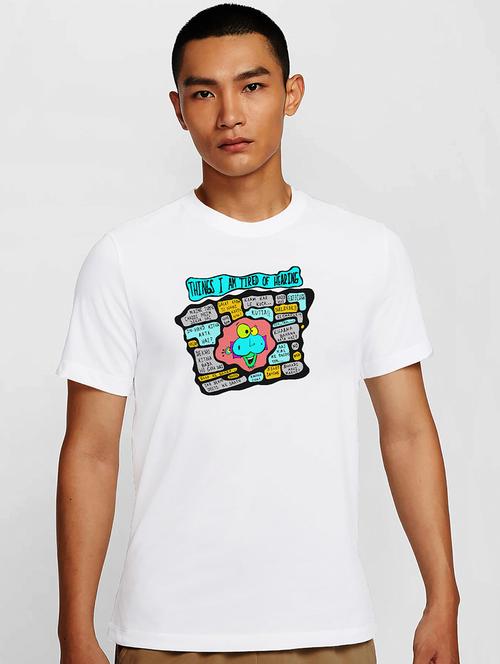 Men White Round Neck Regular Fit T-shirt - 21842107 - Very Small Image - 1