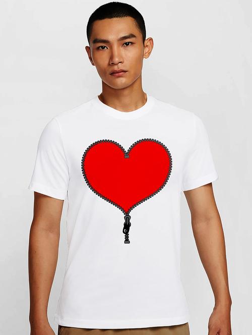 Men White Round Neck Regular Fit T-shirt - 21842130 - Very Small Image - 1