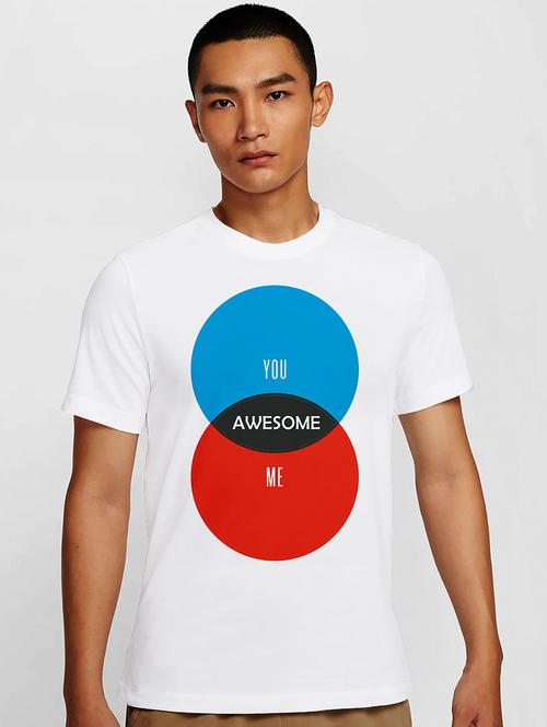 men white round neck regular fit t-shirt - 21842167 - Very Small Image - 1