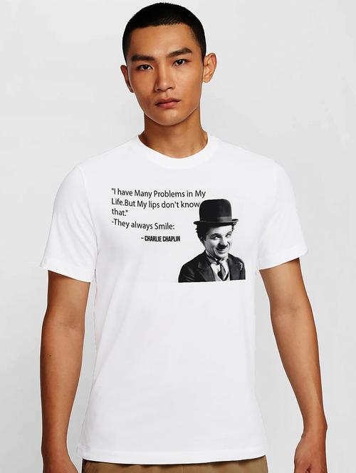 men white round neck regular fit t-shirt - 21842178 - Very Small Image - 1