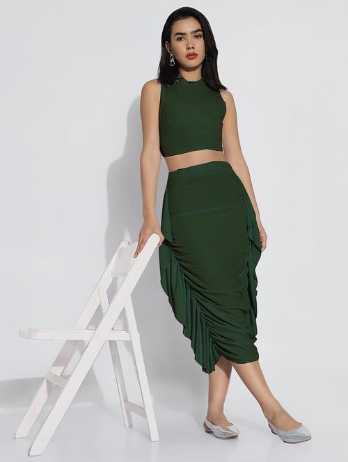 women solid top and skirt co-ord set  - 21843087 - Very Small Image - 1