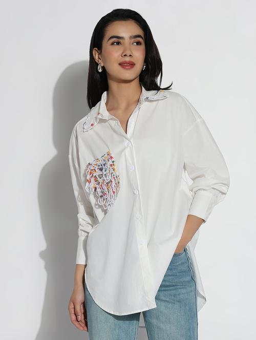 white cotton regular shirt - 21843097 - Very Small Image - 1