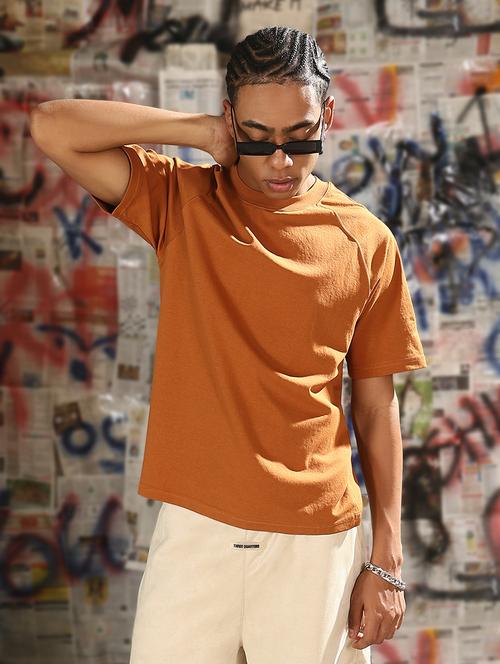 men plain round neck regular fit t-shirt - 21843259 - Very Small Image - 1