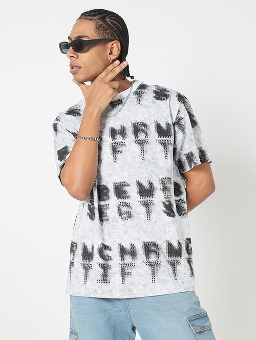 men all over print round neck regular fit t-shirt - 21843266 - Very Small Image - 1