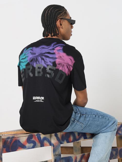 men back print round neck regular fit t-shirt - 21843275 - Very Small Image - 1