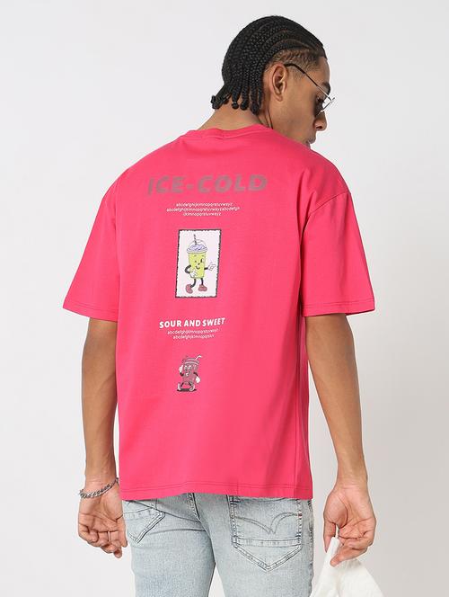 men back print round neck regular fit t-shirt - 21843294 - Very Small Image - 1