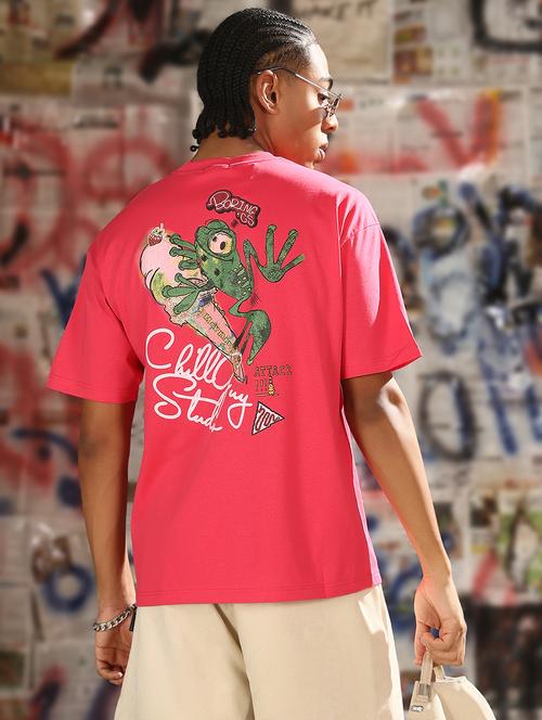 men back print round neck regular fit t-shirt - 21843299 - Very Small Image - 1