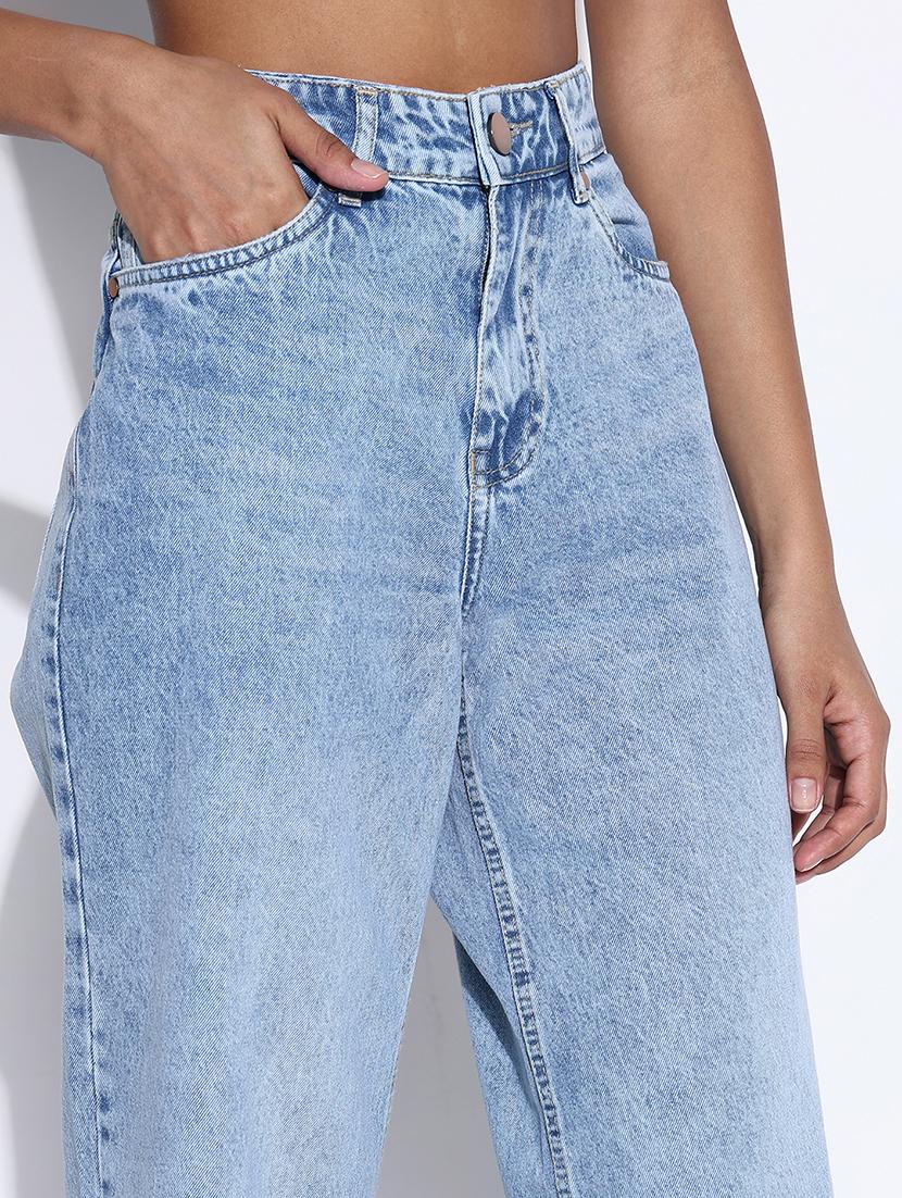 women high rise wide leg jeans - 21843542 - Zoom Image - 4