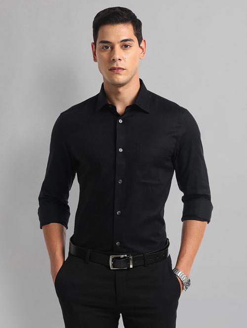 men solid long sleeve regular fit formal shirt - 21844496 - Very Small Image - 1