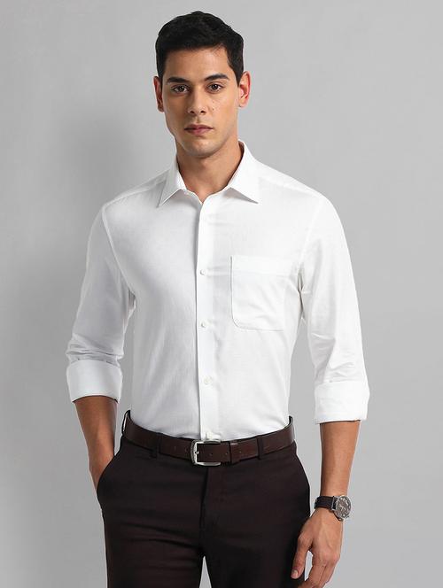 men solid long sleeve regular fit formal shirt - 21844586 - Very Small Image - 1