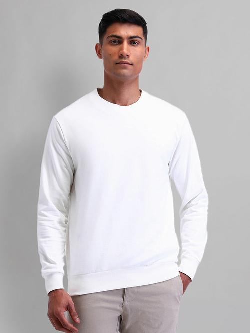 men solid long sleeve slim fit sweatshirt - 21844816 - Very Small Image - 1