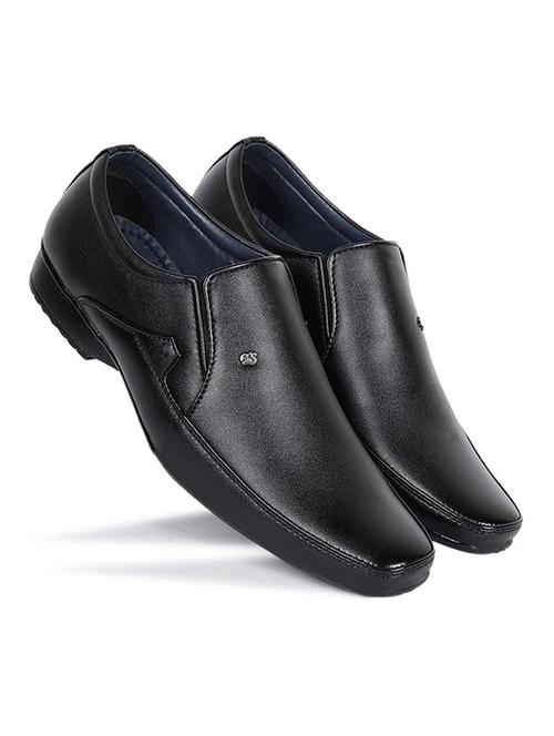 men black slip on formal shoes - 21853482 - Very Small Image - 1