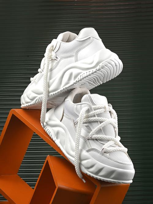 women white lace up sneaker - 21853535 - Very Small Image - 1