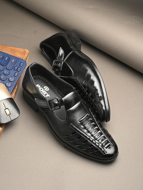 men black slip on sandal - 21853606 - Very Small Image - 1