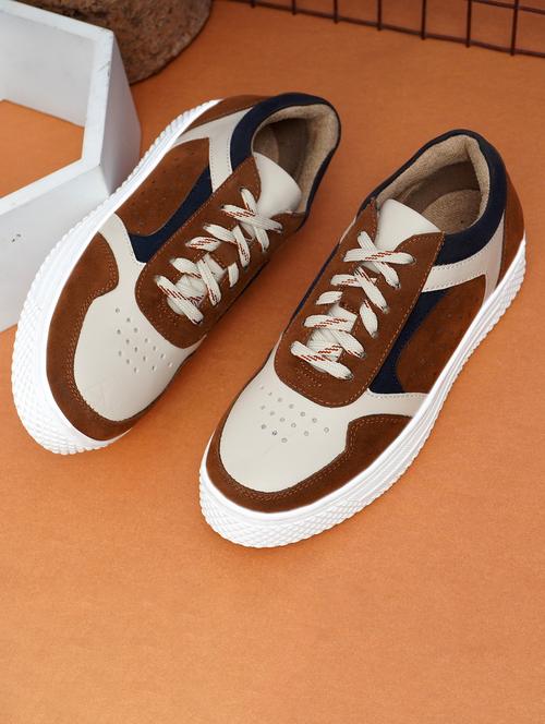 women tan lace-up sneaker - 21853647 - Very Small Image - 1