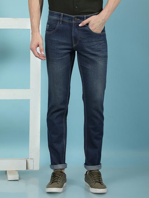 men blue low rise full length denim jean - 21853792 - Very Small Image - 1