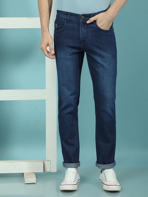 men blue low rise full length denim jean - 21853793 - Very Small Image - 1
