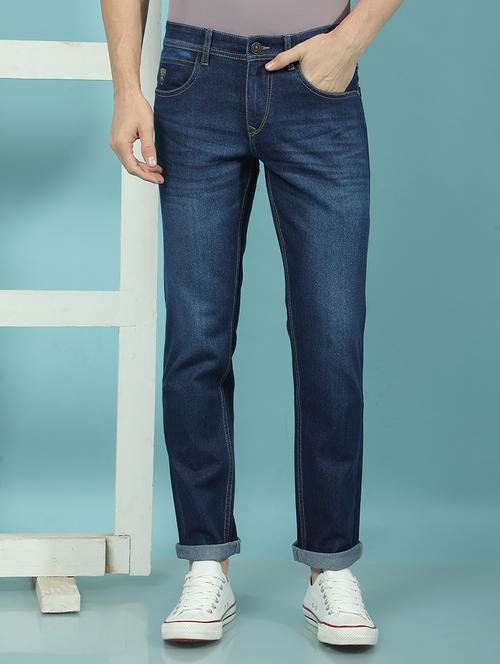 men blue low rise full length denim jean - 21853795 - Very Small Image - 1