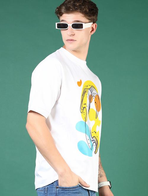 men white printed short sleeve regular fit t-shirt - 21853849 - Very Small Image - 1