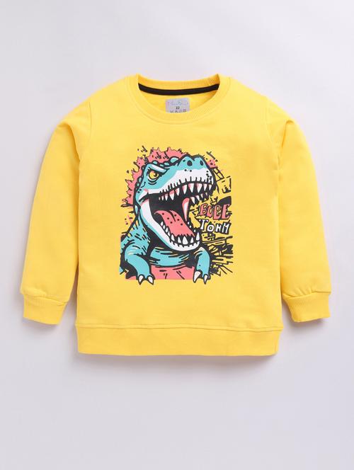 boys front print long sleeve sweatshirt - 21854136 - Very Small Image - 1