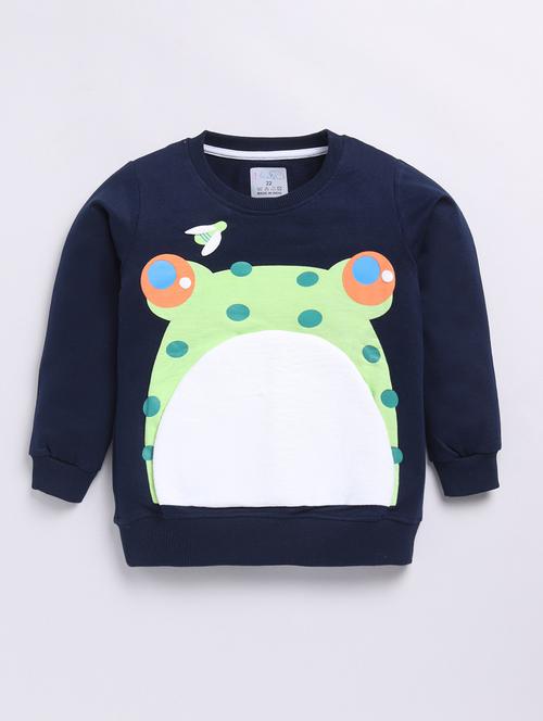 boys front print long sleeve sweatshirt - 21854138 - Very Small Image - 1