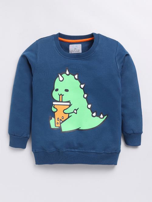 boys front print long sleeve sweatshirt - 21854146 - Very Small Image - 1