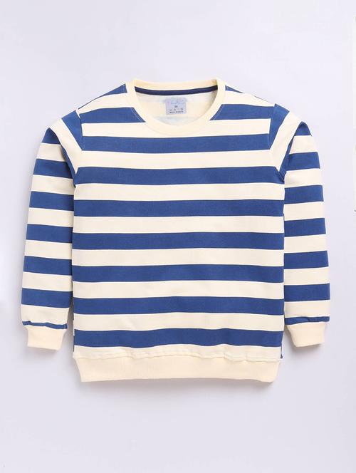 boys blue striped long sleeve sweatshirt - 21854148 - Very Small Image - 1