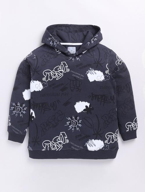 boys printed long sleeve hooded sweatshirt - 21854151 - Very Small Image - 1