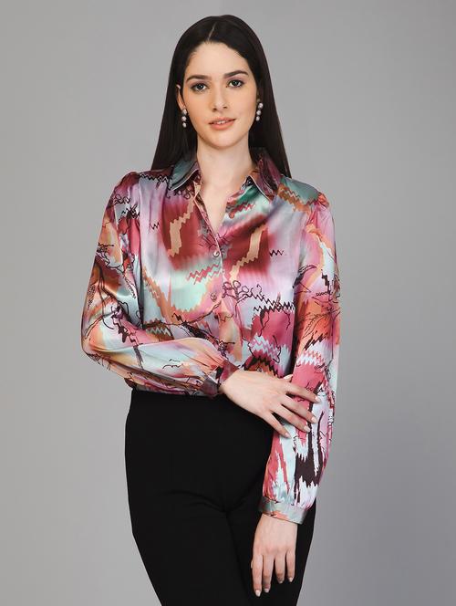 women printed long sleeves regular fit shirt - 21854202 - Very Small Image - 1