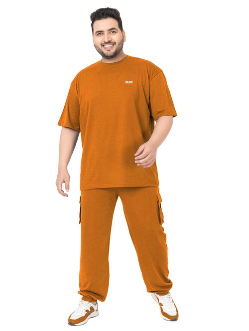 men solid short sleeve regular fit co-ord set - 21854391 - Very Small Image - 1