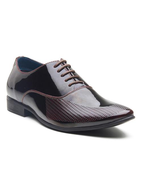 men maroon lace-up oxford - 21854953 - Very Small Image - 1