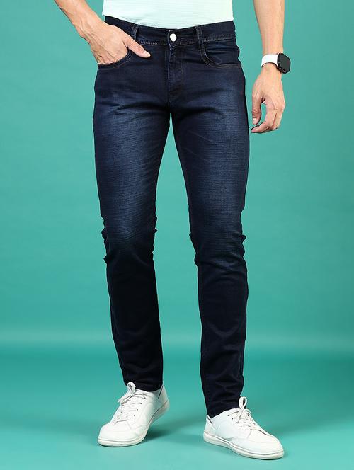 Men Washed Mid Rise Full Length Denim Jeans - 21855299 - Very Small Image - 1