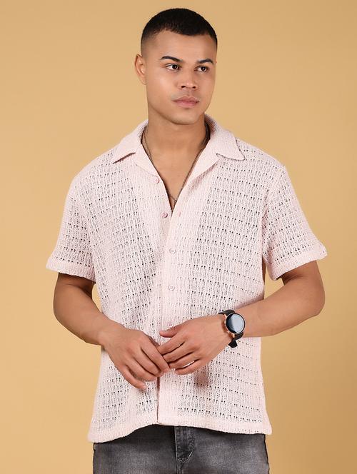 men self design short sleeve regular fit casual shirt - 21863132 - Very Small Image - 1