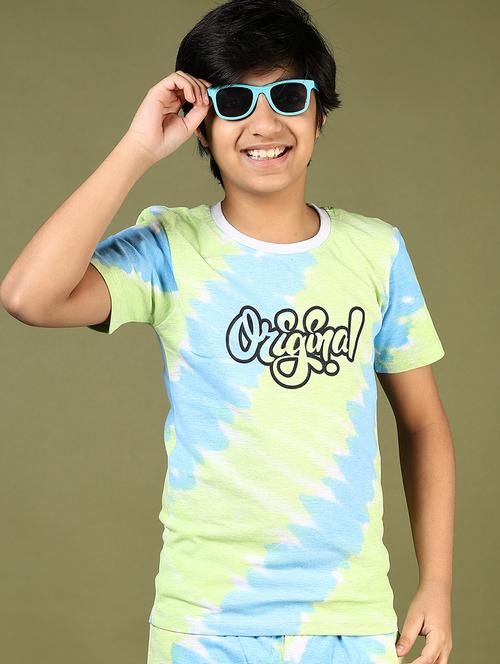 boys printed short sleeves co-ord set - 21864620 - Very Small Image - 1