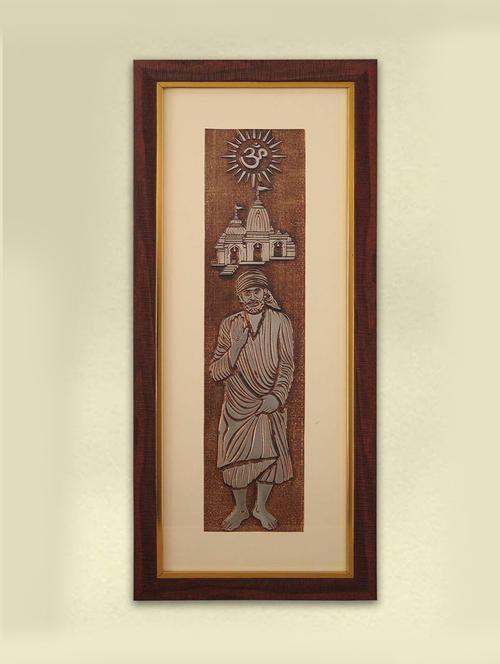 divine sai baba wall painting - 21866066 - Very Small Image - 1