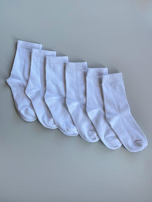 kids pack of 3 solid above ankle length sock - 21866535 - Very Small Image - 1