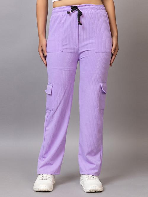 women solid mid rise regular fit cargo - 21869868 - Very Small Image - 1