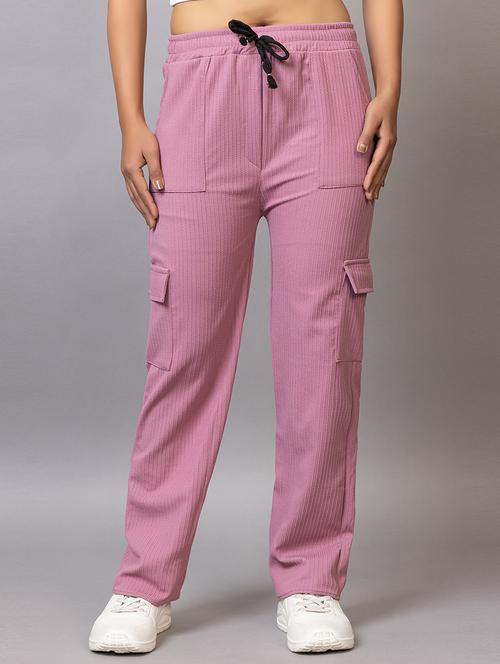 women solid mid rise regular fit cargo - 21869869 - Very Small Image - 1