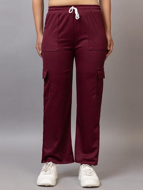 women solid mid rise regular fit cargo - 21869874 - Very Small Image - 1