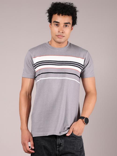 men striped short sleeve regular fit t-shirt - 21872230 - Very Small Image - 1