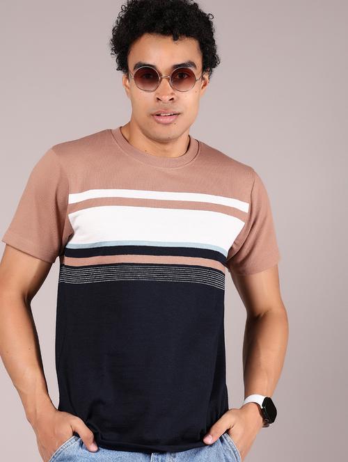 men color block short sleeve regular fit t-shirt - 21872298 - Very Small Image - 1